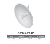 Ubiquiti Networks Urządzenie typu CPE UBIQUITI airMAX NanoBeam M5 25 dBi 5Ghz 1xGB LAN