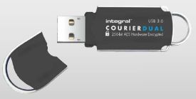 Integral pamięć 8GB USB3.0 Courier Dual-Szyfrowanie Sprzetowe AES 256BIT,FIPS197