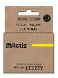 Actis Tusz KB-123Y (zamiennik Brother LC123Y/LC121Y; Standard; 10 ml; żółty)