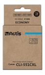 Actis Tusz KC-551C (zamiennik Canon CLI-551C; Standard; 12 ml; niebieski)