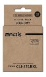 Actis Tusz KC-551Bk (zamiennik Canon CLI-551BK; Standard; 12 ml; czarny)