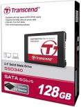 Transcend SSD340 128GB SATA3, ( odczyt 530MB/s), 7mm, TRIM, SMART, AES, NCQ