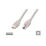 Assmann Kabel USB2,0 A m / B m dł.1,8m beżowy UL