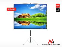 Maclean MC-608 Ekran projekcyjny stojak 120'' 4:3 16:9 ze statywem 240x180cm