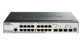 D-Link 20-Port Gigabit Stackable SmartPro Switch 2x SFP and 2x 10G SFP+ ports