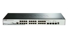 D-Link 28-Port Gigabit Stack PoE SmartPro Switch 2x SFP and 2x 10G SFP+ ports