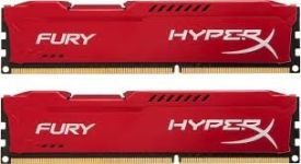 Kingston 2x4GB 1600MHz DDR3 CL10 DIMM HyperX Fury Red Series