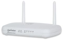 Manhattan Router WiFi N300 802.11b/g/n 300 Mb/s 1xWAN 4xLAN 10/100 QoS 2.4GHz