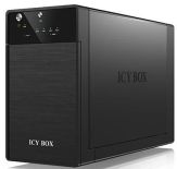 RaidSonic Technology IcyBox Obudowa na Dysk JBOD 2x3,5'' SATA I/II/III, USB 3.0, Czarna