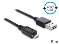 DeLOCK Kabel USB Micro AM-MBM5P EASY-USB 5m