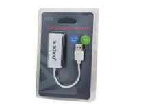 Elmak SAVIO CL-24 Adapter USB LAN 2.0 - Fast Ethernet (RJ45), blister