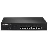 Edimax 8x 10/100/1000 PoE+ Switch, 802.3at/802.3af, 80W budget (30W/port)