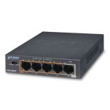 Planet FSD-504HP 4xPoE 10/100, 1xUpLink,EXTEND PoE 250m, 60W