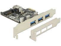 DeLOCK Karta PCI Express > 3 x zewnętrzny + 1 x wewnętrzny USB 3.0