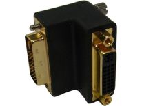 DeLOCK adapter DVI-I(M) 29pin ->DVI-I(F) 29pin kątowy