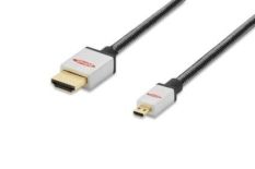 ednet Kabel miniHDMI Highspeed 1.3 Typ HDMI A/HDMI D, M/M czarny 2.0m blister