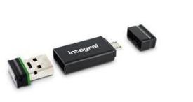 Integral pamięć USB Fusion 16GB USB 2.0 + Adapter retail pack