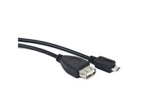 NATEC kabel USB micro (BM) -> USB 2.0 (AF) OTG, 15cm, czarny, blister