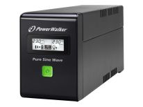 Power Walker UPS LINE-INTERACTIVE 600VA 2X PL 230V, PURE SINE WAVE, RJ11/45 IN/OUT, USB, LCD