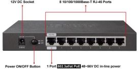 Planet Switch zarządzalny Planet GSD-1002M 7-Port 1000MB/s-T + 2-Port Base-X SFP + 1-Port PoE