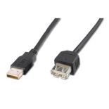 Assmann Kabel przedłużający USB 2.0 HighSpeed Typ USB A/USB A M/Ż czarny 1,8m