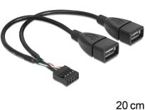 DeLOCK kabel USB AFX2 2.0 -> 2x Pin Header 20cm