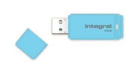 Integral pamięć USB Pastel 64GB, USB 3.0, Blue Sky