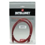 Intellinet Network Solutions patch cord RJ45, kat. 6 UTP, 1m czerwony, 100% miedź