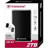 Transcend StoreJet 25A3 2TB USB 3.0 2,5'' HDD Wstrząsoodporny Szybki Backup