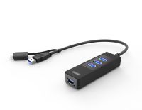 Unitek Hub 4x USB 3.0 z OTG - USB/ microusb, Y-3046A