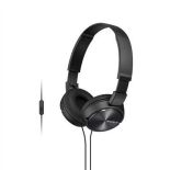 Sony Słuchawki z mikrofonem Sony MDR-ZX310APB (czarne/ nauszne)