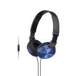 Sony Słuchawki z mikrofonem Sony MDR-ZX310AP niebieskie