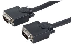 Manhattan Kabel monitorowy SVGA HD15 M/HD15 M 15m czarny