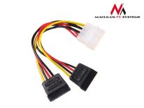 Maclean MCTV-632 Kabel adapter zasilania Molex 2xSATA 15cm