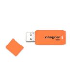 Integral pamięć USB Neon 16GB USB 2.0 - kolor pomarańczowy