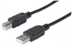 Manhattan Kabel USB 2.0 A-B propojovací 1,8m (černý)