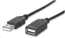 Manhattan Kabel USB 2.0 A-A prodlužovací 1,8m (černý)