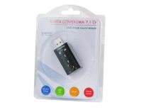 Elmak SAVIO AK-01 Karta dźwiękowa USB 7.1, 16bit sound, Plug & Play, blister