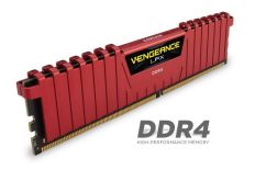 Corsair Vengeance LPX 4x8GB 2666MHz DDR4 CL16 DIMM 1.2V, Unbuffered, Czerwona