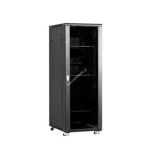 Linkbasic szafa stojąca rack 19'' 37U 800x800mm czarna (drzwi przednie szklane)