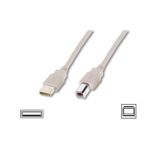 Assmann Kabel USB2,0 A m / B m dł.5,0m beżowy UL