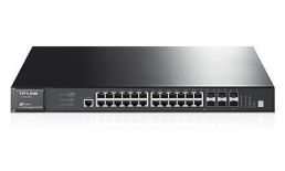 TP-Link T3700G-28TQ 24-Port Gigabit L3 Managed Switch with 4 Combo SFP+ Stack