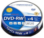 Esperanza 1011 - DVD-RW [ cake box 10 , 4.7GB , 4x ]