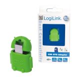 LogiLink - Adapter USB OTG, zielony