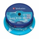 Verbatim CD-R [ cake box 25 , 700MB , 52x , Crystal , DataLife+ AZO ]