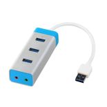 iTec USB 3.0 Metal HUB 3 Port With Audio Adapter