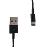 Whitenergy Kabel USB 2.0 do iPhone 5 transfer/ładowanie 30cm czarny