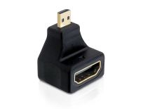 DeLOCK adapter HDMI-D micro (M) 19pin -> HDMI (F) kątowy