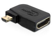 DeLOCK Adapter HDMI-D micro (M) > HDMI (F) kątowy