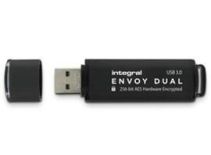 Integral pamięć USB 128GB Envoy Dual USB 3.0 encrypted FIPS 197